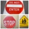 Group of Metal Street Signs