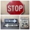 Group of Metal Street Signs
