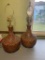 2 MCM Cork Lamps