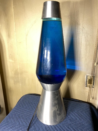 Giant Sized Blue Sparkle Lava Lamp