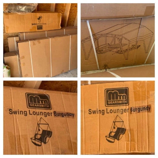 New in Box Items - Swing Lounger & Picnic Table Swing