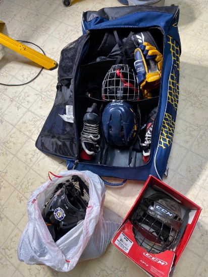 Group Lot of Hockey Equipment