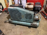 Hitachi Gasoline Powered Air Compressor with Twin Tanks. Has Compression