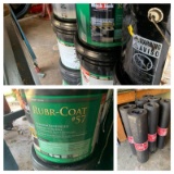 Roofing Rubberized Fibered Coating and Rolls of Roofing Felt