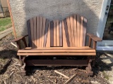 Composite Glider & Wooden Chair
