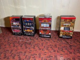 Group Lot of 4 Pachislo Japanese Slot Skill Game Machines with Tokens