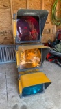 Square Traffic Light - Plastic Case, Metal Shield & Plastic Lenses