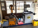 Boxer Prince 3000 Tire Changer & CMC Tire Balancer with Extra Weighs & Other Accessories