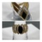 Two 14k Gold Diamond Black Onyx Rings 17.2 grams Total