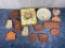 13 Vintage Cookie Molds including Sheep's, Teddy Bears, and a Vintage Ceramic Shortbread Pan