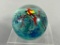 Unusual Vintage Paperweight with Parrot Roberta Eichenberg Excellent