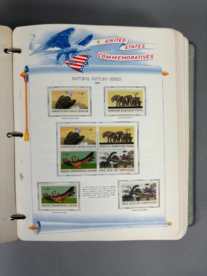 Large US Stamp Album Unused Stamps and Blocks