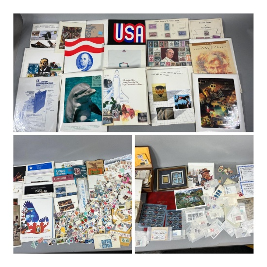 Huge Lot of Vintage Stamps Unused & Used