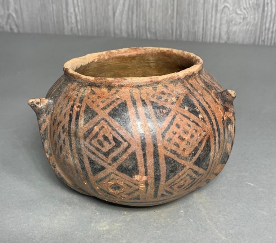 Pre Columbian Painted Pottery Jar Columbus