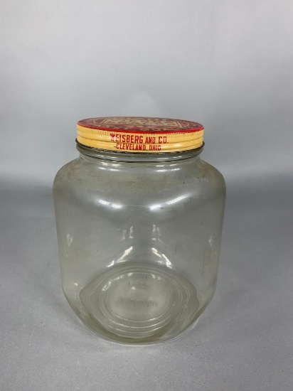 Vintage Giant Vienna Snacks Glass Jar