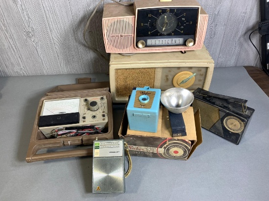 Vintage Radios, Sabre 620 Camera & Voltmeter