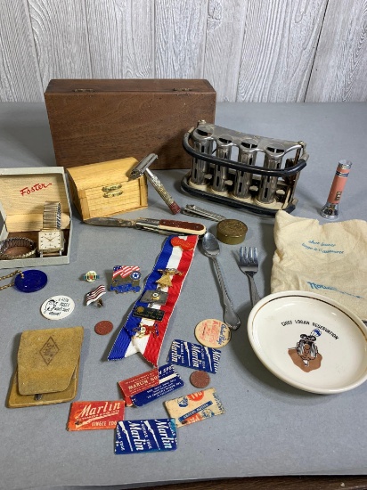 Speed Coin Changer, Watches, Barlow Knife, Razor & More