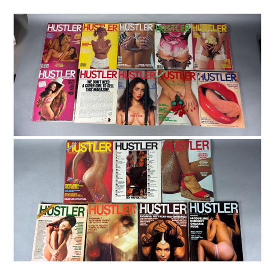 Group Lot of Vintage Hustler Magazines