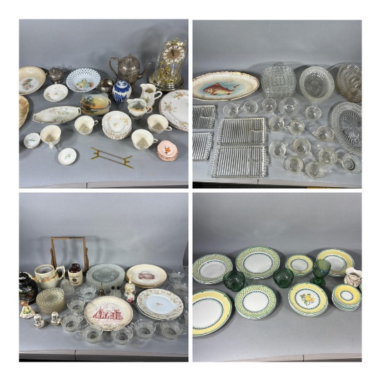 Group Lot of Vintage Glass and China