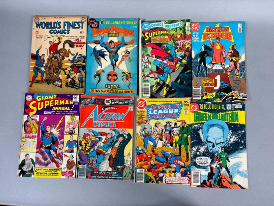 Group Lot of 8 Vintage Comic Books 15, 25, 30, 50, 60, 75 cent
