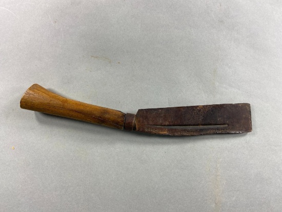 Unusual Chinese Cleaver or Knife with Stamped Mark