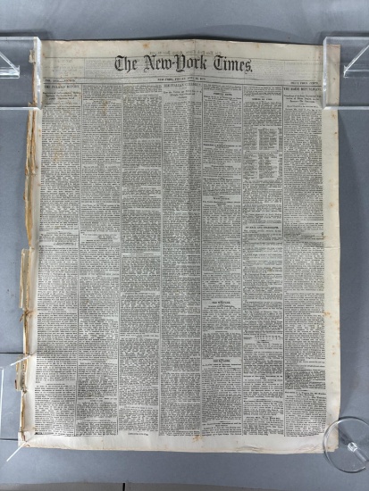 Antique June 20, 1873 The New York Times Newspaper
