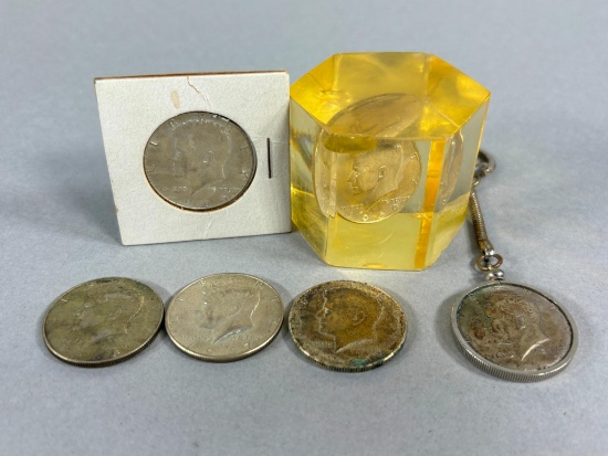 Group of (6) 40% Kennedy Half Dollar Coins
