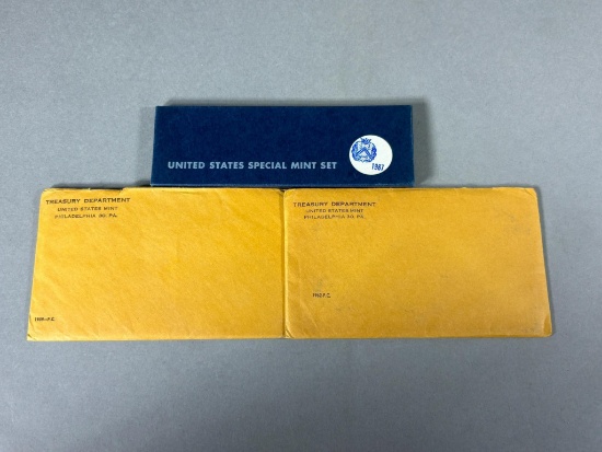 Three US Mint Sets 1959, 1962, Special 1967 Set