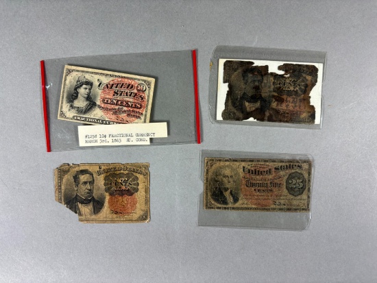 Group Lot of Fractional Currency including AU
