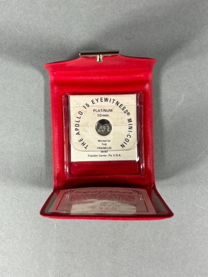 Apollo 15 Eyewitness Platinum Mini Coin