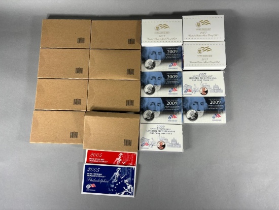 Big Lot of Sealed US Mint Proof Sets Coins and More