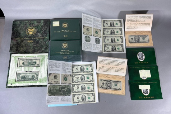 Large Lot of Federal Reserve Banknotes Sets, Sealed, Nice