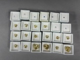Large Lot of Faceted Gemstones Ceylon Sapphire, Yellow Labradorite,