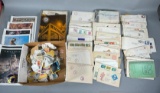 Group Lot of Stamp Related Material, Envelopes