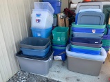 Group of Storage Totes and Lids