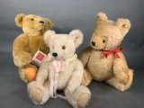 3 Vintage Steiff Bears