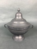 Antique Pewter Tureen with Stamped Makers Mark
