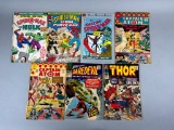 Group Lot Vintage Superhero Comic Books 12 cent Thor, Daredevil