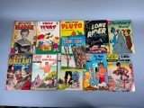 Group Lot of 11 Vintage Comic Books 10, 12, 15 cents