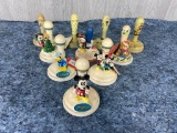 10 Vintage Cookie Molds including Mickey Mouse, Minnie Mouse, Donald Duck, Snowman, and More