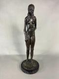 Vintage Zel Burke Bronze Lulu Statue