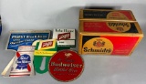 Lot of Vintage Beer Advertising including Budweiser, Pabst Blue Ribbon and More