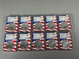 Group Lot of 12 US Silver Dollar Coins NGC Graded