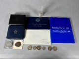 Assorted Silver and Other US Mint Coins, Tube of Silver Canadian Coins