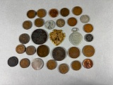 Group Lot of Tokens, Unusual Coins, World's Fair Fob and More