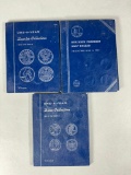 Three Collector Coin Albums with Silver Coins