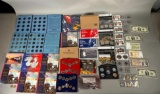 Huge Lot of Mint Coin Sets, Collector Booklets, Notes etc