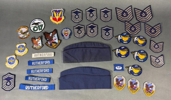 VIETNAM WAR -70S PATCH AND CAP GROUP - IDENTIFIED