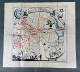WWII 6TH CORPS REST AREA MAP NANCY FRANCE