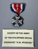 SOCIETY ARMY OF THE PHILIPPINES MEDAL - NAMED